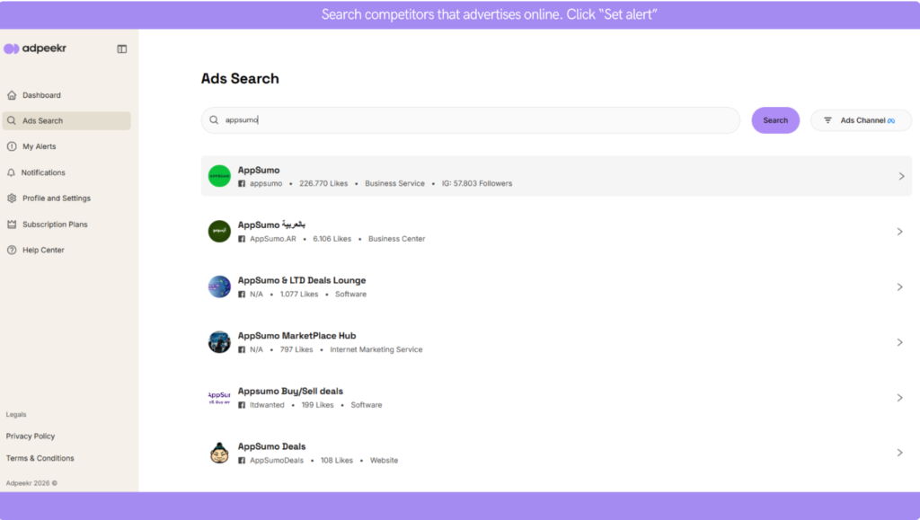 AdPeekr AppSumo Deal